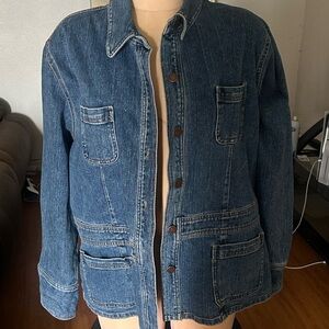 Denim Button-Up Jacket